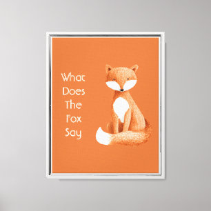 Was Sagt der Fuchs? Leinwanddruck