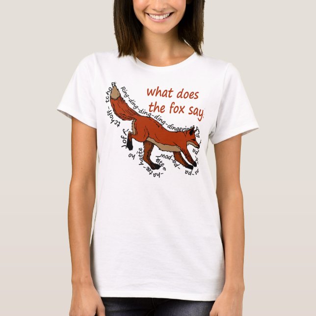 Was sagt der Fuchs? T-Shirt (Vorderseite)