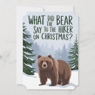 Was sagte der Bär zu wandern auf Weihnachten lusti Einladung