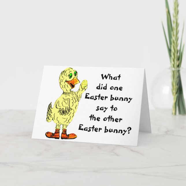 WAS SAGTE DIE OSTERBUNNY-Karte? Karte (Vorderseite)