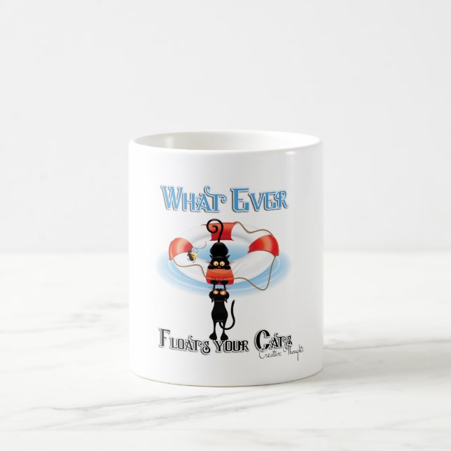 Was schwimmt bei Katzen 2 Kaffeetasse (Mittel)