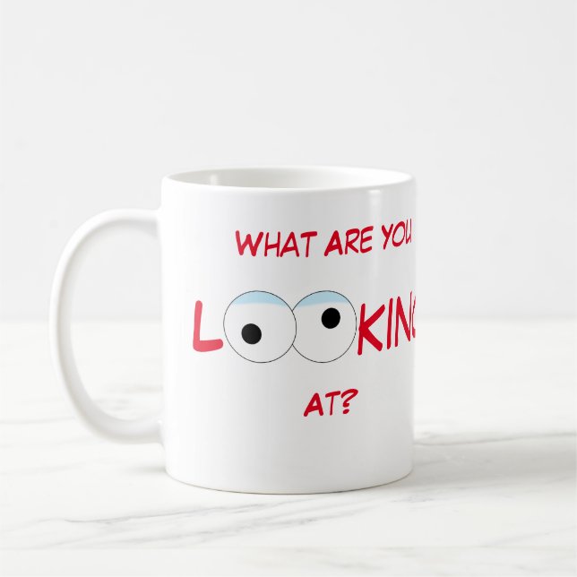Was sehen Sie von der Tasse? Kaffeetasse (Links)