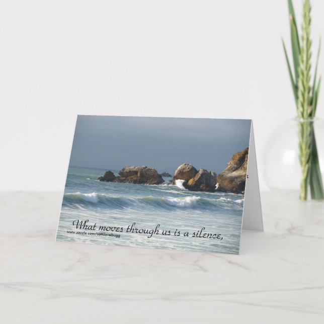 Was sich durch uns bewegt, ist die Condolence Card Karte (Vorderseite)