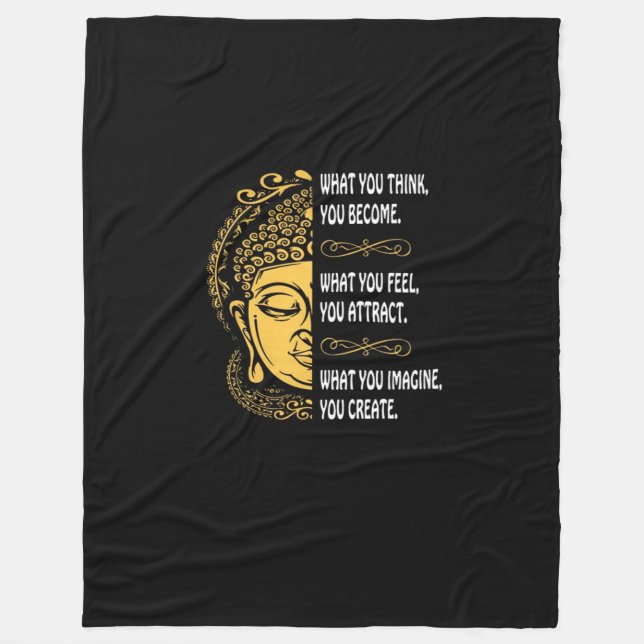 Was Sie denken zu werden Fleecedecke (Vorderseite)