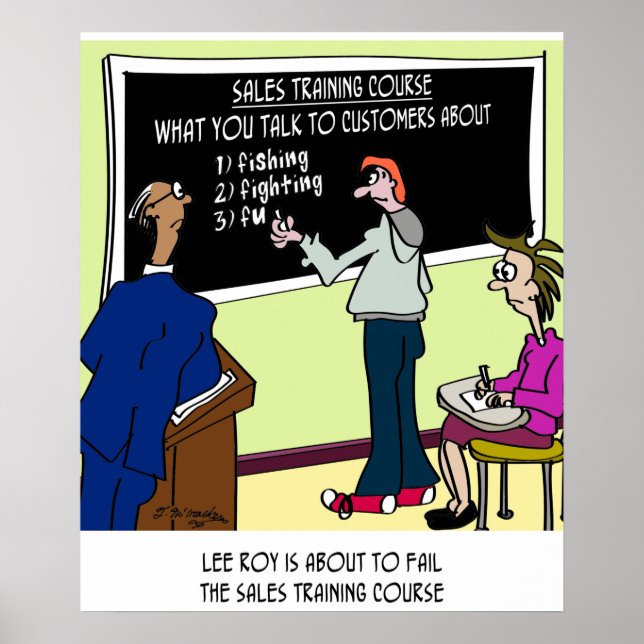 Was Sie nicht mit Kunden über Poster (Vorne)