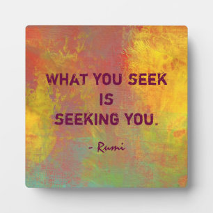 Was Sie suchen Rumi Quote Typografie Fotoplatte