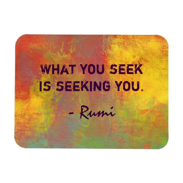 Was Sie suchen Rumi Quote Typografie Magnet (Horizontal)