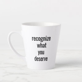 Was Sie verdienen Latte-Tasse Milchtasse
