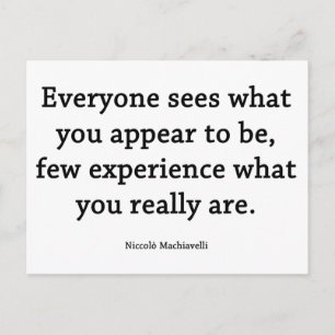 Was Sie wirklich sind Postkarte