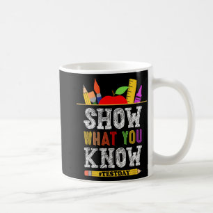 Was Sie wissen, Lehre der Schüler des sonnigen Prü Kaffeetasse