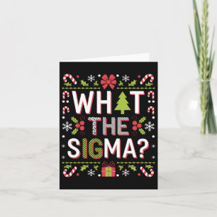Was Sigma Lustiger Weihnachtsmann Gen Alpha X-mas  Karte