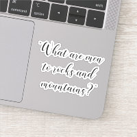 Was sind Männer für Felsen und Berge Jane Austen