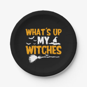 Was sind meine Hexen?   Halloween Pappteller