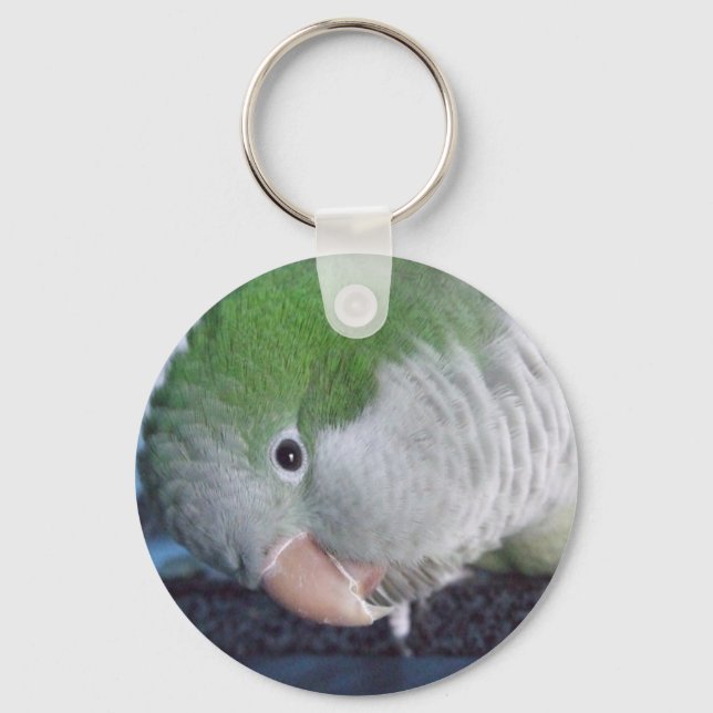 Was soll das? Quaker Parakeet Schlüsselanhänger (Vorderseite)