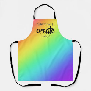 Was soll ich heute erschaffen? Rainbow Gradient Sc Schürze