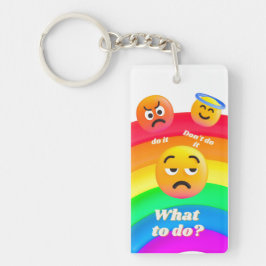 Was soll ich tun? schlüsselanhänger