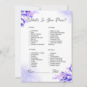 Was steckt in deinem Lila Brautparty mit Blumen? Einladung