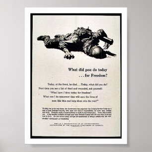 Was taten Sie heute für Freiheit? Poster