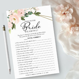 Was trägt die Braut Game Pink Blush Flyer