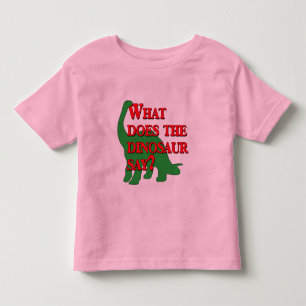 Was tut der Dinosaurier sagen? Kleinkind T-shirt