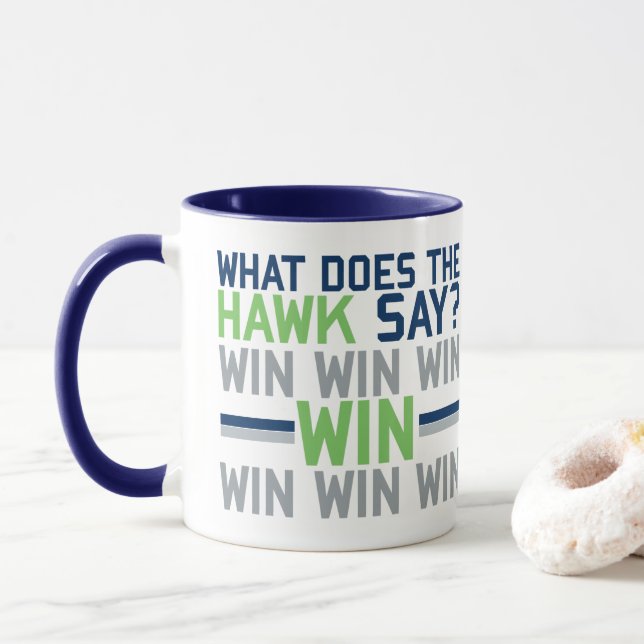 Was tut der FALKE sagen? Tasse (Mit Donut)