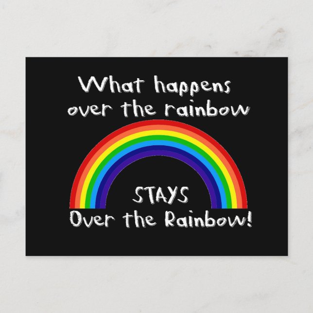 Was über dem Regenbogen passiert... Postkarte (Vorderseite)