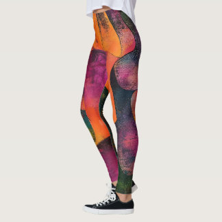 „Was uns anzieht“ – Eine abstrakte Komposition Leggings
