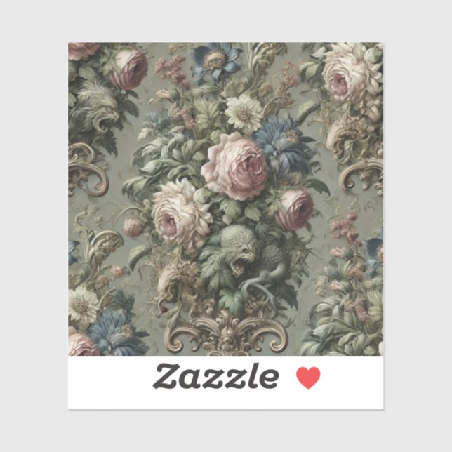 Was unter dem Blut liegt - Gotisch Viktorianisch Aufkleber (Blatt)