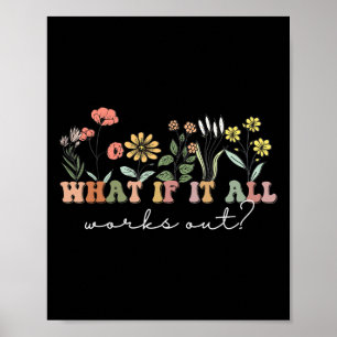 Was wäre, wenn alles blutige Zitate mentaler Gesun Poster