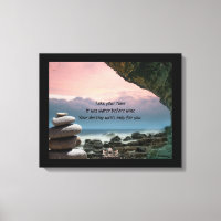 Was wartet auf gereizte Canvas Print?