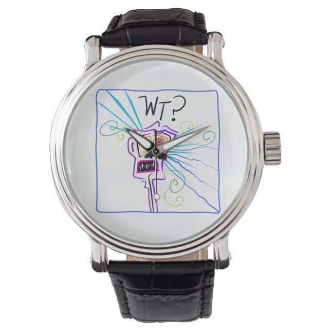 Was? WAS? EMOJI Meemogie Armbanduhr (Vorderseite)