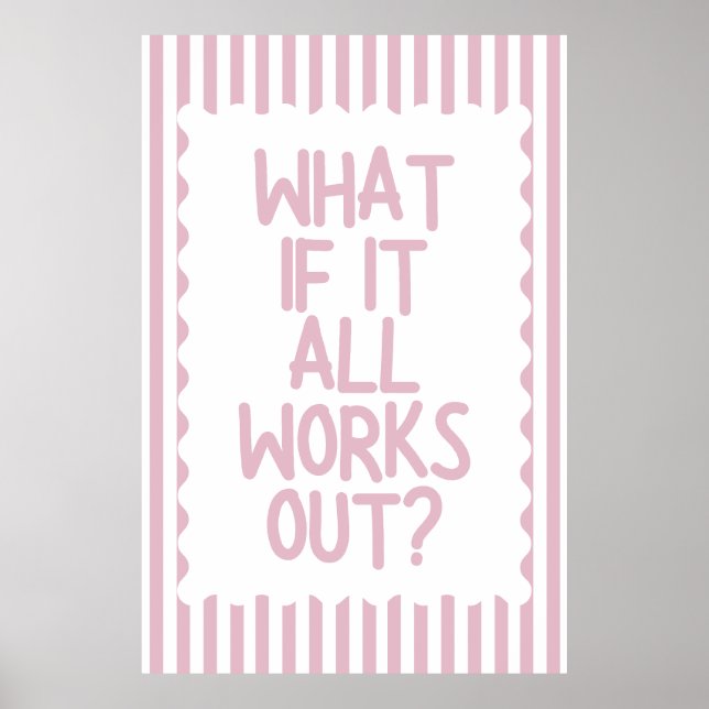 Was, wenn alles funktioniert? Poster (Vorne)