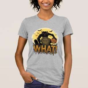 Was Werwolf-Kürbis-Grabstein Vollmond T-Shirt