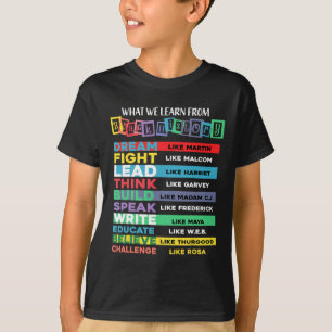 Was wir aus dem Afroamerikaner der schwarzen Gesch T-Shirt
