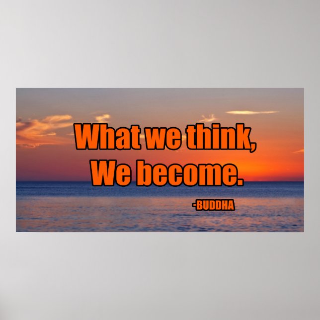 Was wir denken zu werden poster (Vorne)