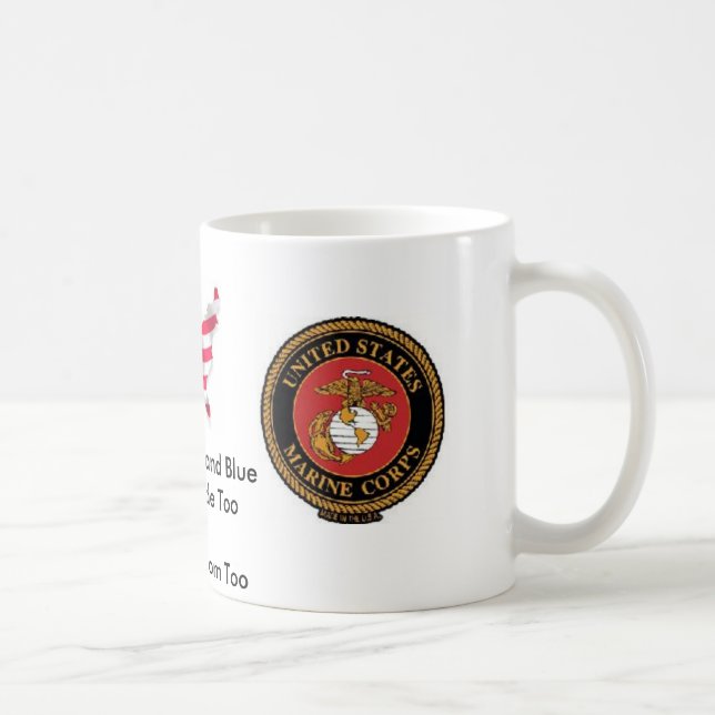Was wir für unsere irgendjemandes Liebe und Land Kaffeetasse (Rechts)