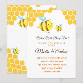 Was wird Baby Bee Gender Revee Party Einladung