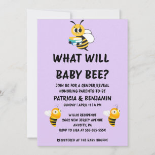 Was wird Baby Bee Geschlecht Enthüllung Einladung