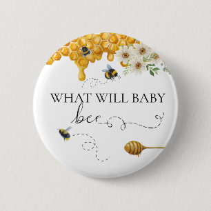 Was wird Baby Bee Geschlecht Enthüllung Honig sein Button