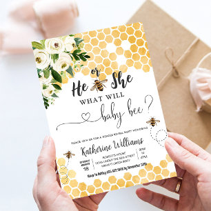 Was wird Baby Bee Honey Bee Baby Shower Einladung