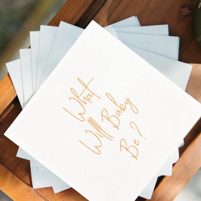 Was wird Baby Gender Willkommen sein? Serviette (Von Creator hochgeladen)