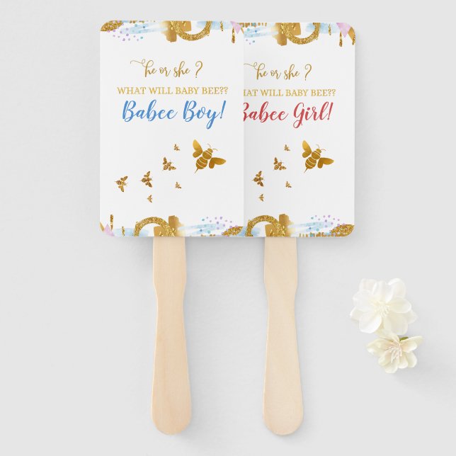 Was wird die Aufklärung des Geschlechts für Baby b Fächer (Vorne und Hinten)
