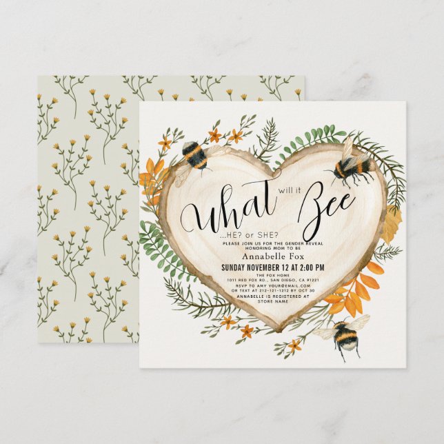 Was wird es sein, wenn die Frauen am Herzen von Ho Einladung (Vorne/Hinten)