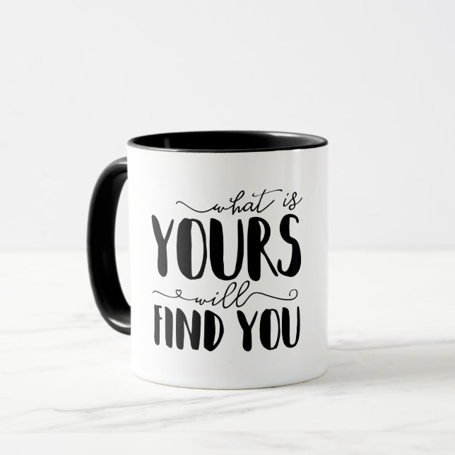 Was wird Ihre Typografie finden? Tasse (Vorderseite Links)
