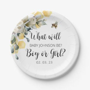 Was wird Papier Plate Baby. Pappteller