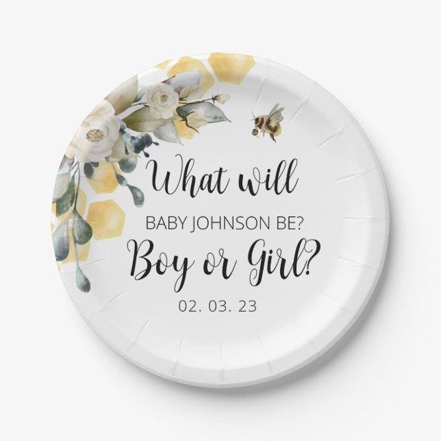 Was wird Papier Plate Baby. Pappteller (Vorderseite)