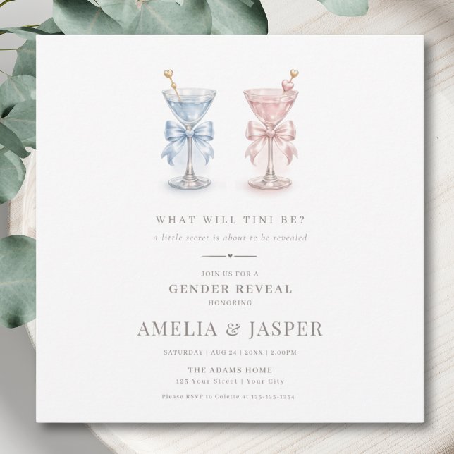Was wird Tini Minimal Chic Geschlechter-Enthüllung Save The Date (Von Creator hochgeladen)