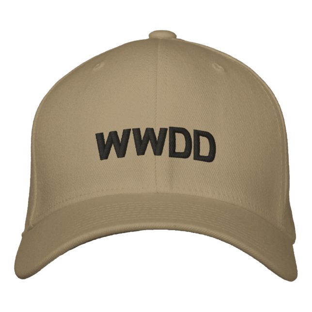 Was würde Dagney tun? Bestickte Baseballkappe (Vorderseite)