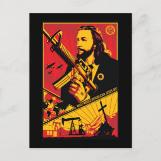 Was würde der republikanische Jesus tun? Postkarte