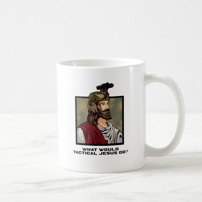 Was würde der taktische Jesus tun? Kaffeetasse (Rechts)
